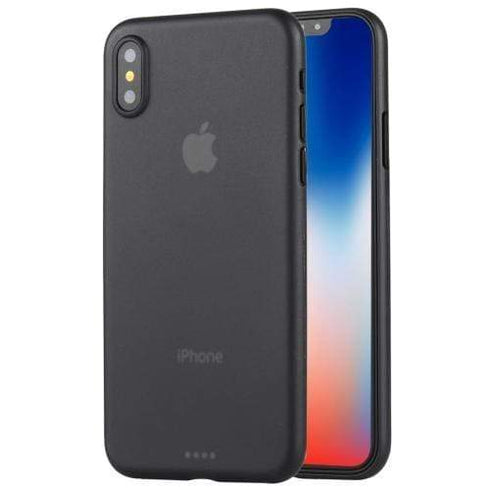 AussieSuperStore Homeware Supplies iPhone X Ultra Thin Protective Case Slim Strong Frosted Cover Black MOBIPX3501B